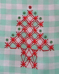 chicken scratch tree with beads